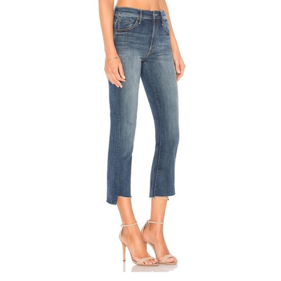 MOTHER Insider Crop Step Fray in Not Rough Enough Jeans Size 27 - Picture 2 of 8